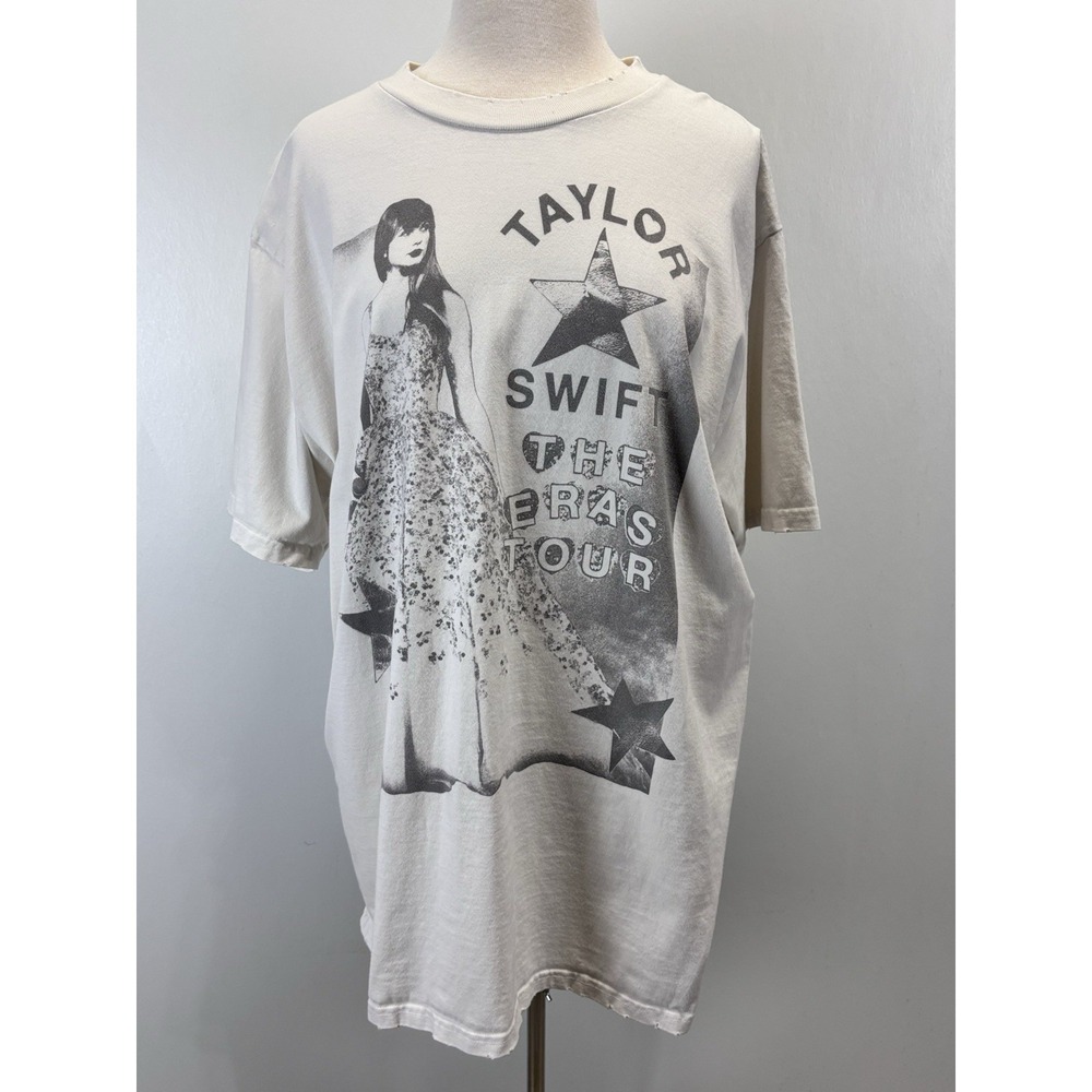 Taylor Swift Eras Tour T-Shirt Faded  X-Large Tour Dates Princess Dress Official